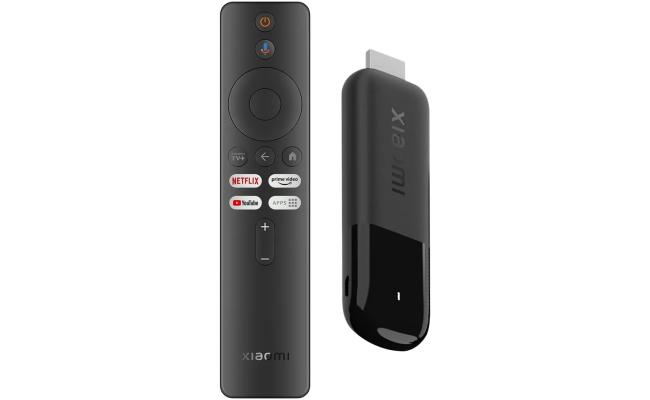 XIAOMI TV Stick 4K (2nd Gen) Streaming Device with Google TV, Dolby Vision & Atmos, Wi-Fi 6, Bluetooth Voice Remote - Black